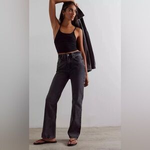 We The Free Black Straight Leg Jeans